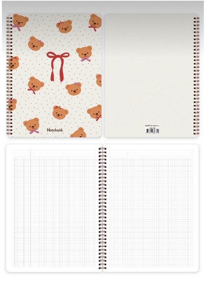 Matt notebook 3 adet a4 kareli defter - Görsel 3