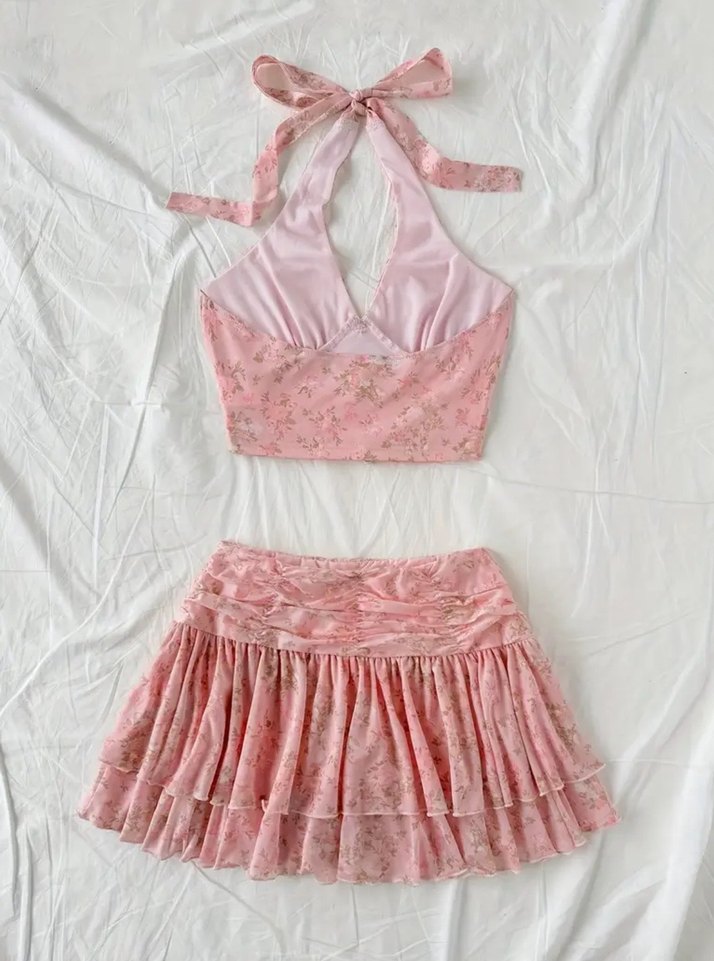 Pembe kadın ikili takım - Görsel 2