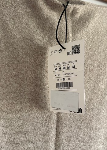 Pull and Bear Bej Uzun Örgü Keten Etek