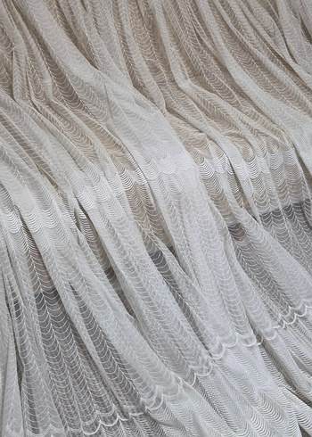 Bohem Tarzda Beyaz Dantel Perde - Görsel 5