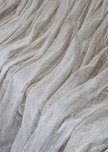 Bohem Tarzda Beyaz Dantel Perde - Görsel 7