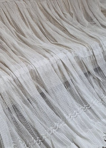 Bohem Tarzda Beyaz Dantel Perde - Görsel 4