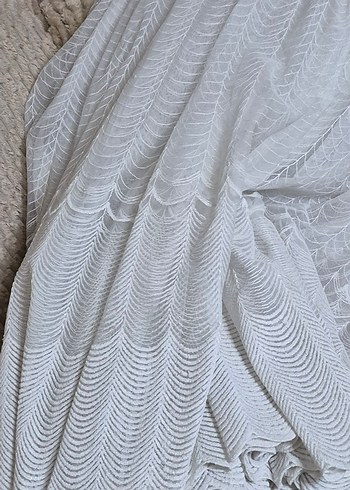 Bohem Tarzda Beyaz Dantel Perde - Görsel 2