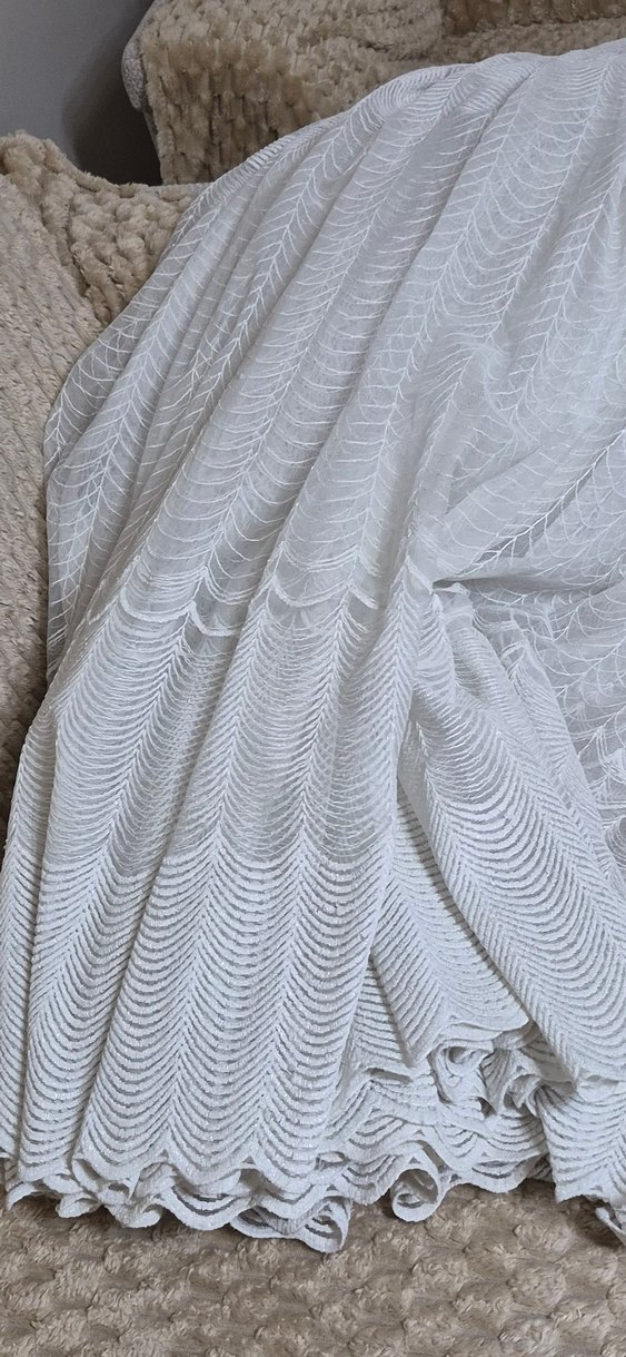 Bohem Tarzda Beyaz Dantel Perde - Görsel 2