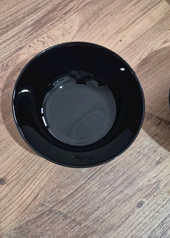 Siyah Yemek Tabağı ve Kasesi Seti - Görsel 4