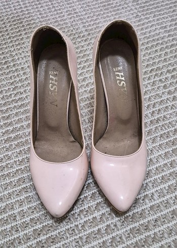 Pembe Stiletto Kadın Ayakkabı - Görsel 5