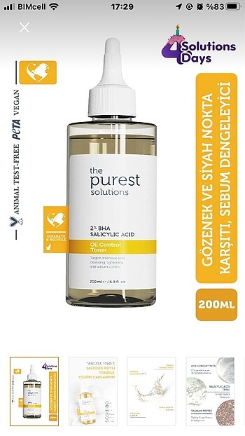 The Purest Solutions Yağlı Ve Karma Cilt Salisilik Asit Tonik 20