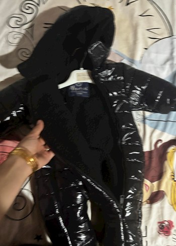 Siyah Kürklü Erkek Bebek Kayak Tulumu - Görsel 3