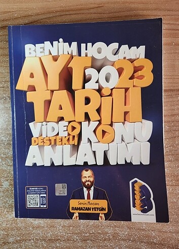 Benim hocam ayt tarih video ders defteri 