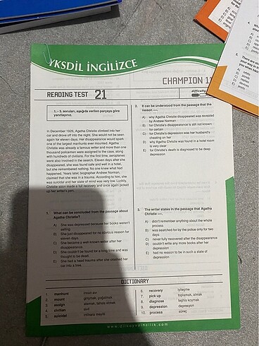  Beden Renk dilko reading test