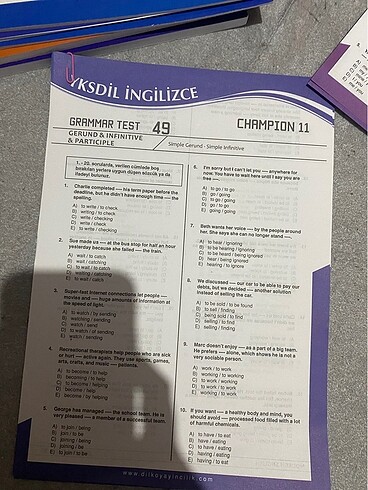 dilko grammar test