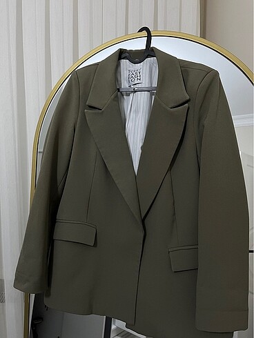 Haki renk blazer ceket