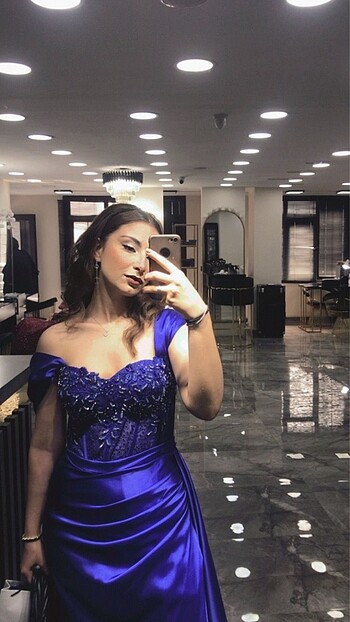 Diğer Saks mavisi elbise