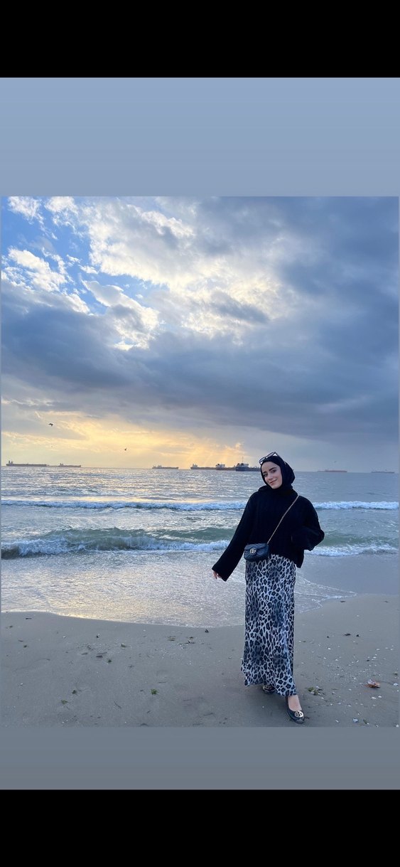 Gri Leopar Desenli Uzun Triko Kadın Yağmurluk - Görsel 2