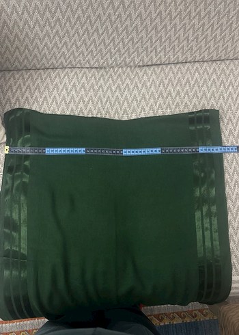 Drapeli Koyu Yeşil Kadın Şal - Görsel 2