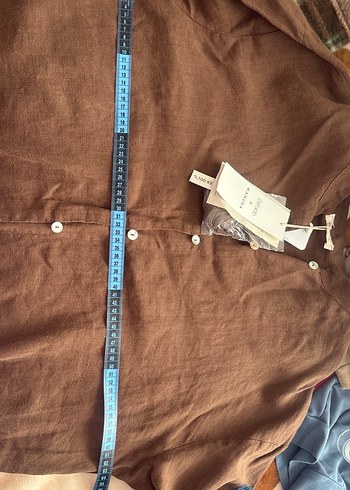 Keten Kadın Gömlek - Görsel 3