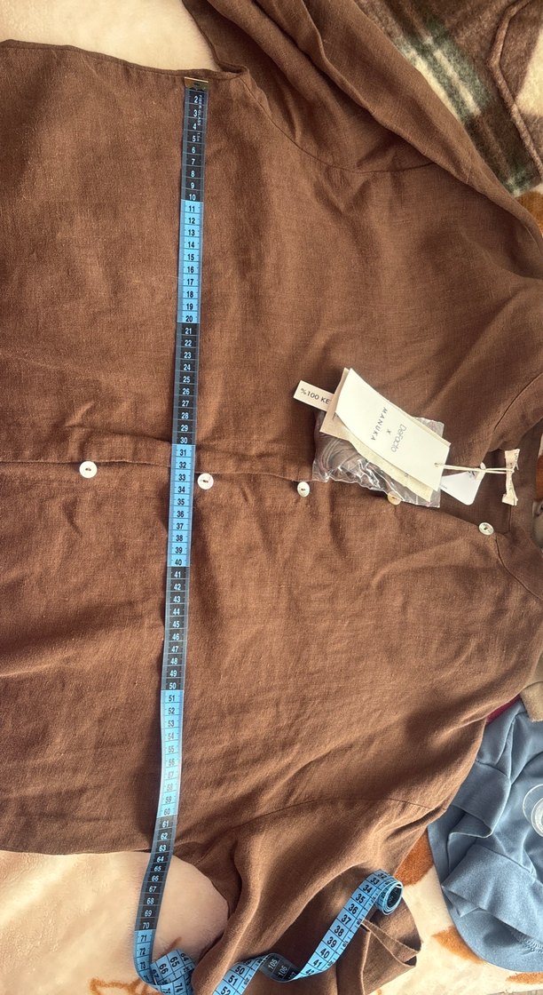 Keten Kadın Gömlek - Görsel 3