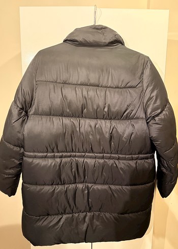 Düğmeli Siyah Kadın Kışlık Mont - Görsel 3