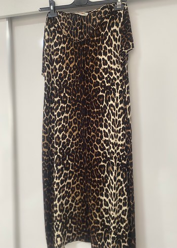 Leopar Desenli elbise