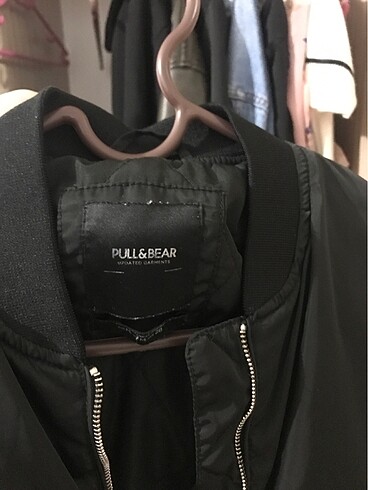 Pull and Bear Pull Bear Siyah Bomber Ceket