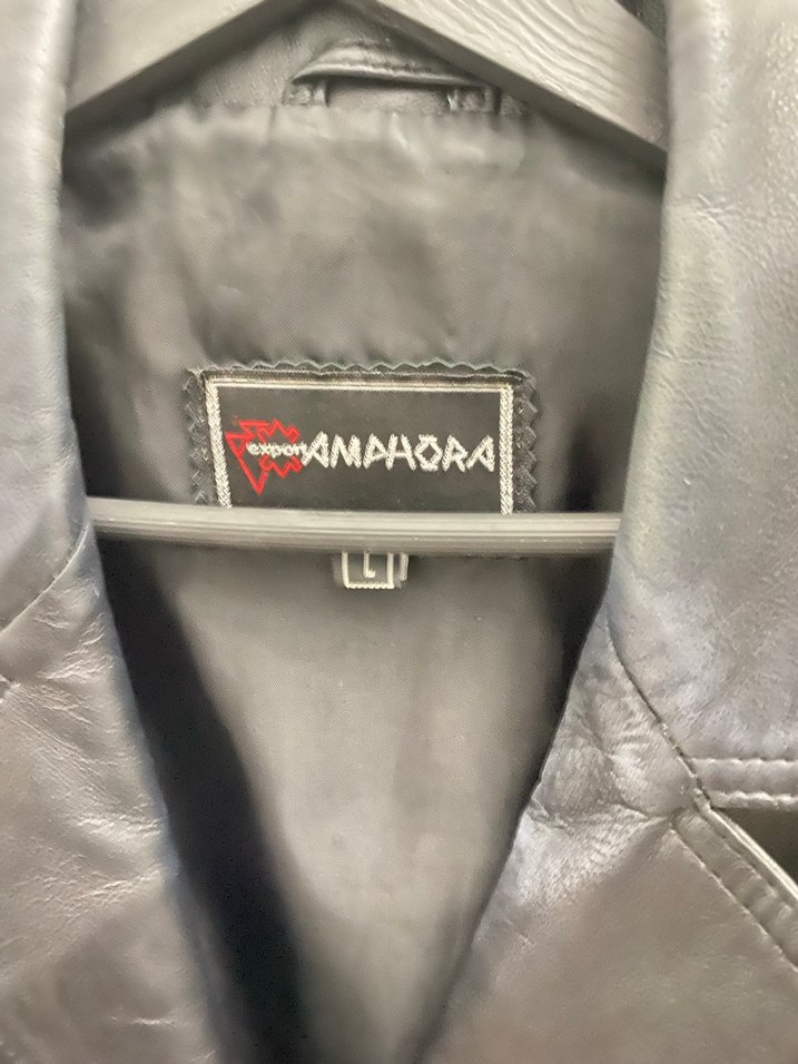 Kadın Siyah Deri Kemerli Biker Ceket - Görsel 3