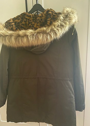 Leopar Desenli Kadın Mont - Görsel 3