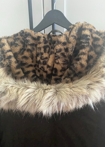 Leopar Desenli Kadın Mont - Görsel 5