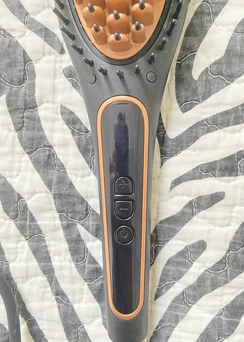 Kahverengi ve Gri Saç Düzleştirici Fırça - Görsel 3