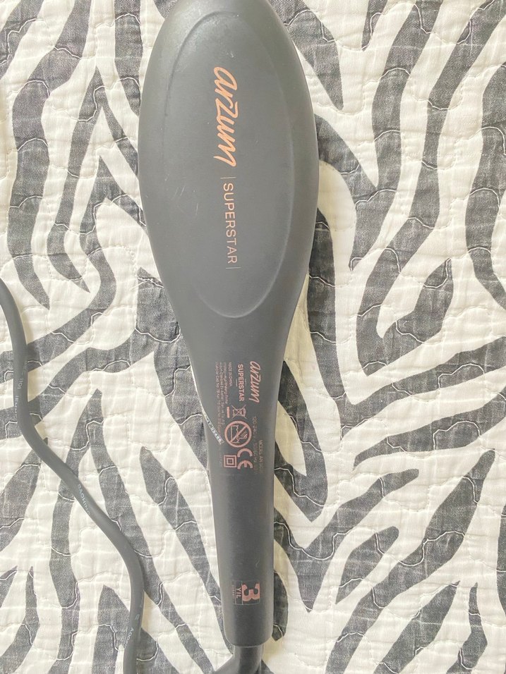 Kahverengi ve Gri Saç Düzleştirici Fırça - Görsel 2