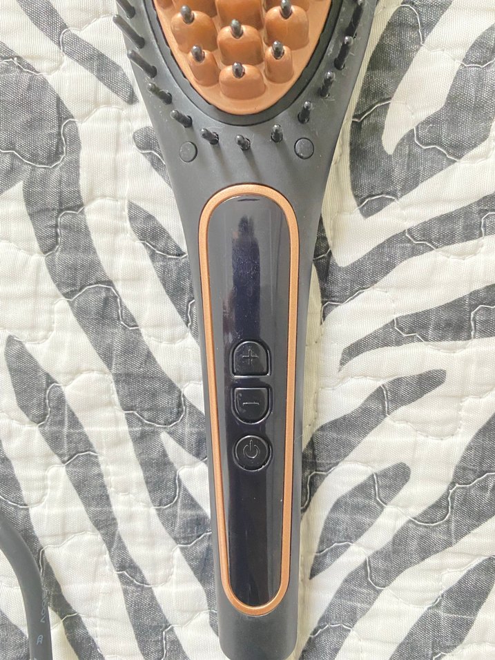 Kahverengi ve Gri Saç Düzleştirici Fırça - Görsel 3