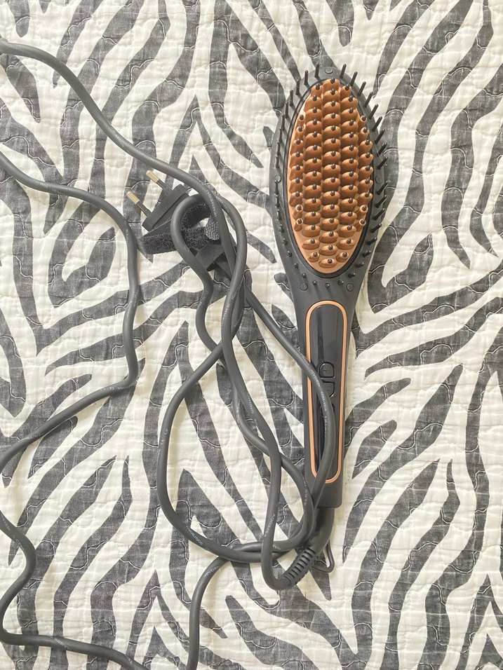 Kahverengi ve Gri Saç Düzleştirici Fırça - Görsel 5