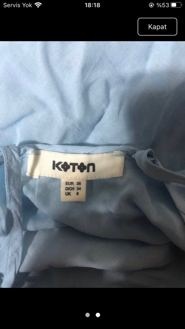 Açık mavi askılı buluz - Görsel 3