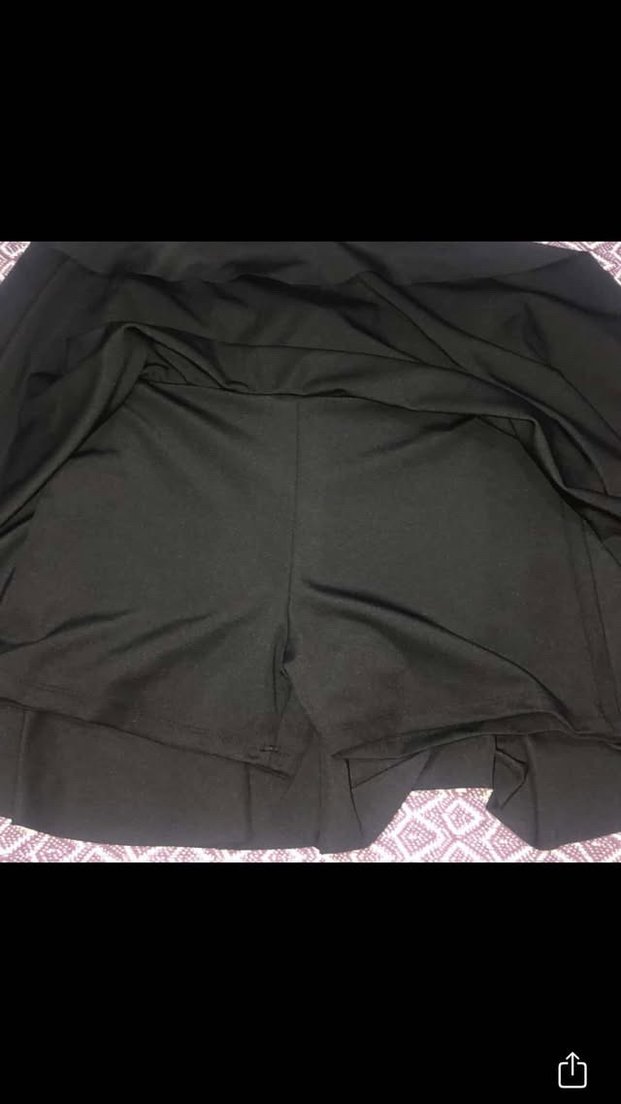 Siyah şort etek - Görsel 4