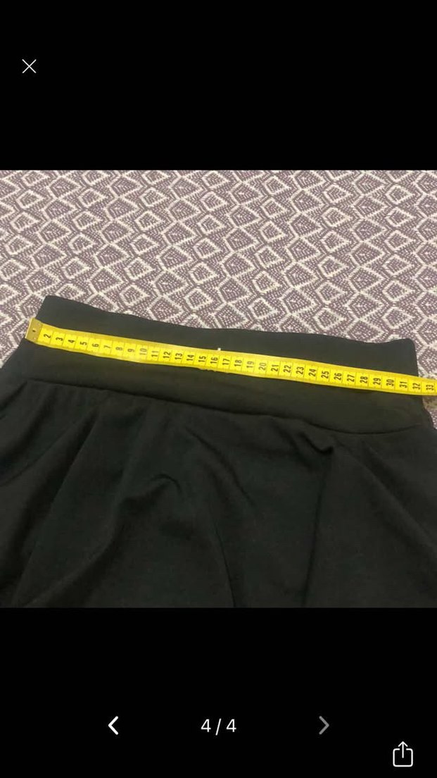 Siyah şort etek - Görsel 3