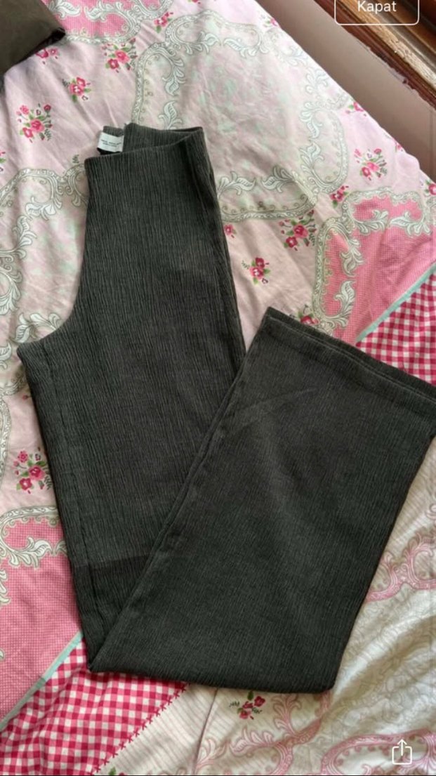 Gri Kadın pantolon - Görsel 3