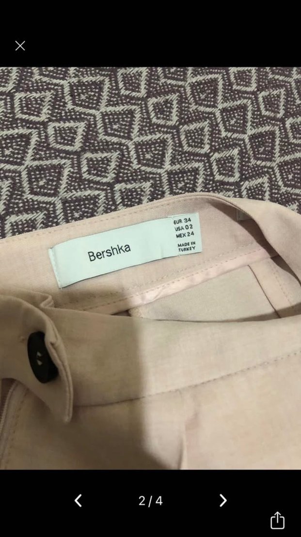Bershka pembe kumaş pantolon - Görsel 2