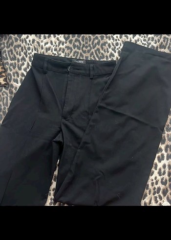 Pull and bear siyah kumaş pantolon - Görsel 3