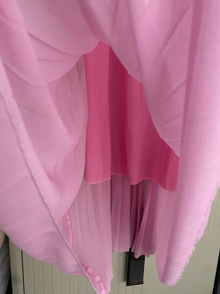 Robin Pembe Midi Kadın Elbise - Görsel 4