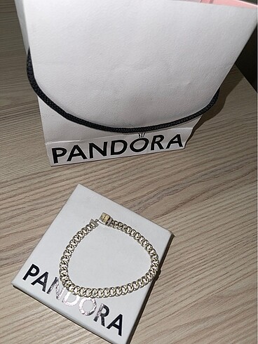 Pandora Pandora timeless Pave Küba Zincir Bileklik