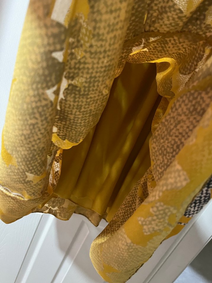 Bohem Uzun Kollu Yılan Desenli Elbise - Görsel 4