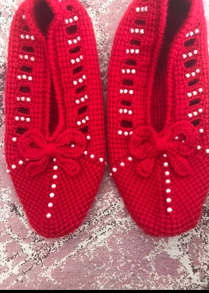 Çeyizlik Tunus işi patik - Görsel 2