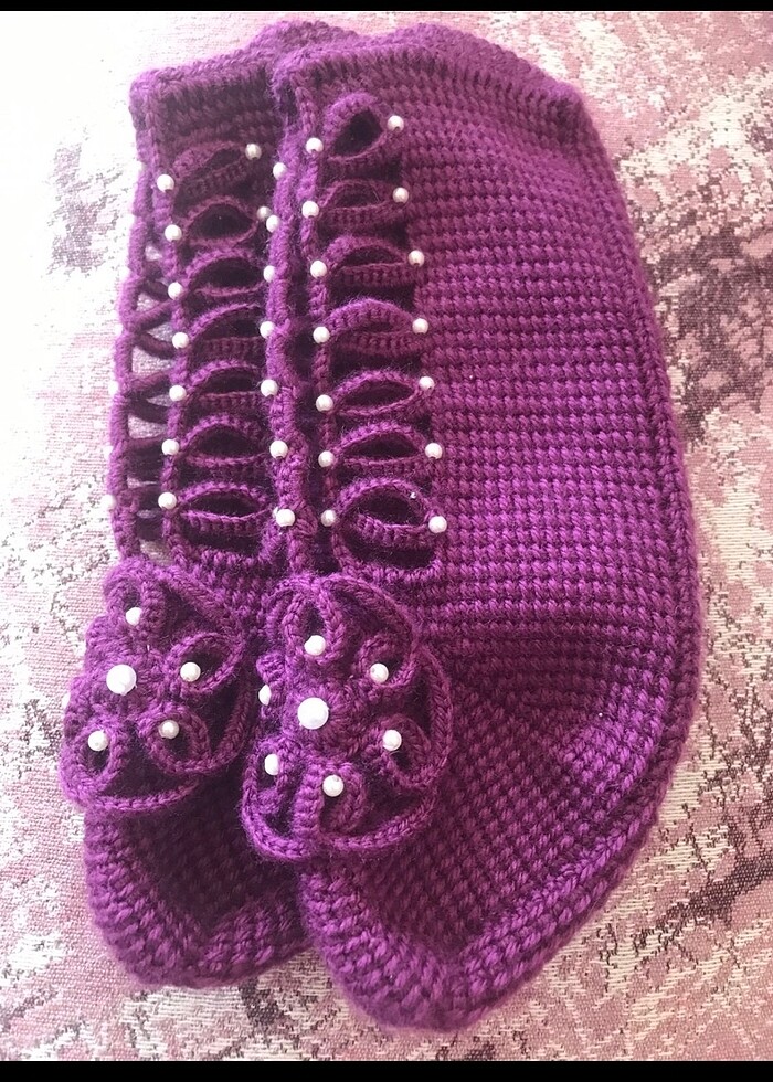 Çeyizlik Tunus işi patik - Görsel 4