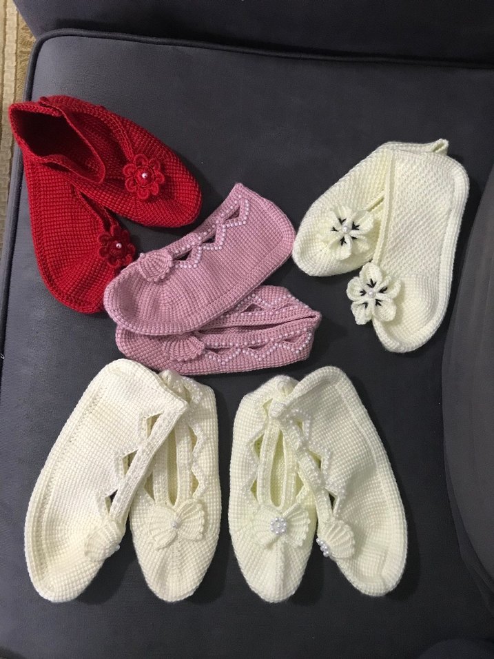 çeyizlik Tunus işi patik - Görsel 2