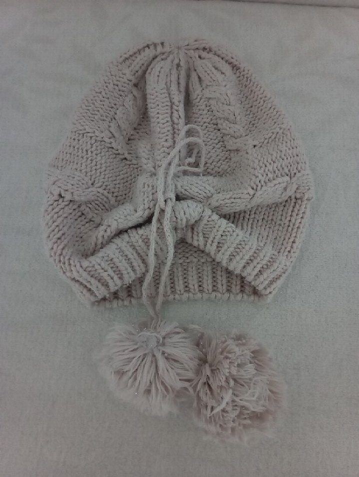 Bej Örgü Bohem Kadın Bere - Görsel 3