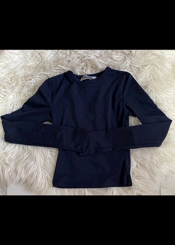 Siyah Uzun Kollu Kadın Sweatshirt