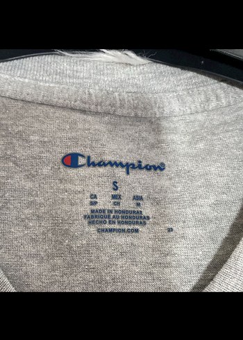 Diğer Orijinal Champion Unisex Gri Kısa Kollu Tişört