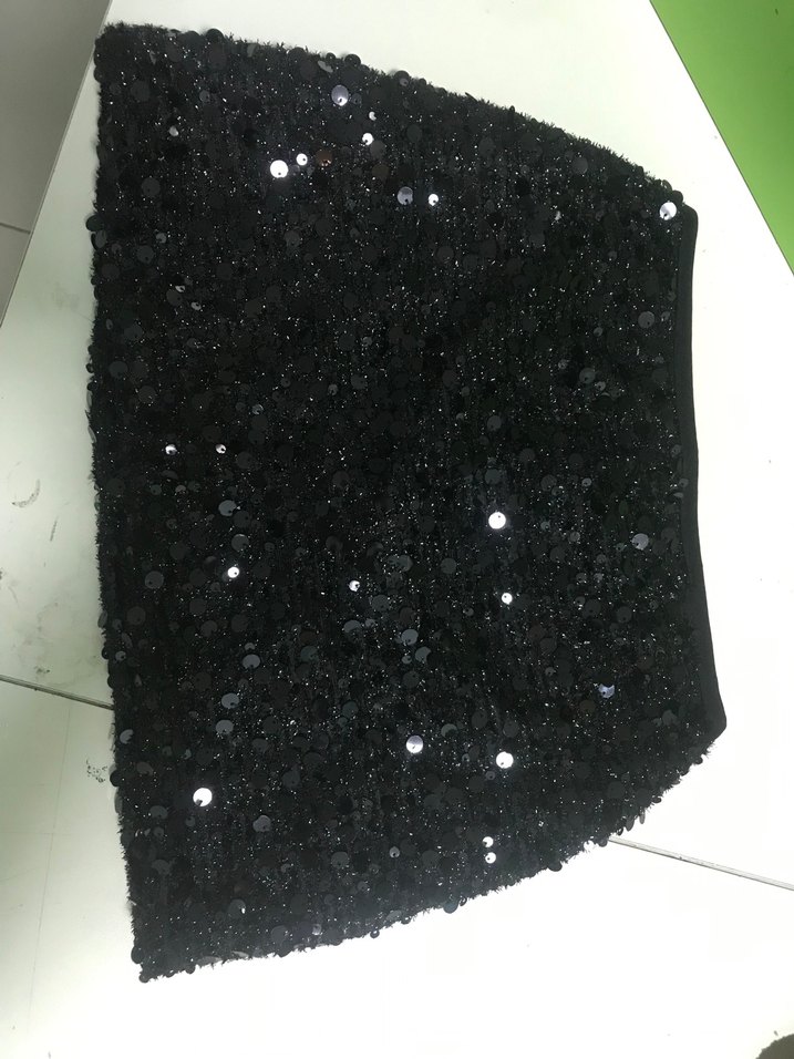 Siyah parıltılı etek - Görsel 2