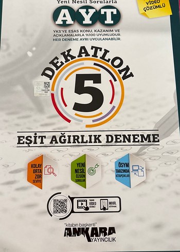 AYT Eşit Ağırlık 5 Deneme Kitabı