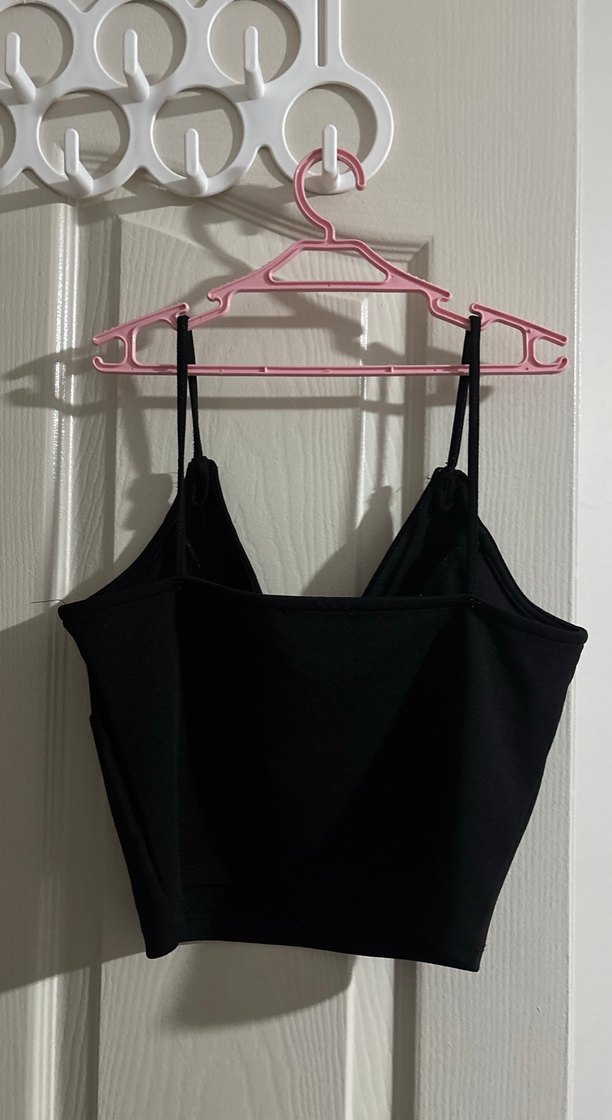 Siyah V Yaka Mini Bustiyer - Görsel 2