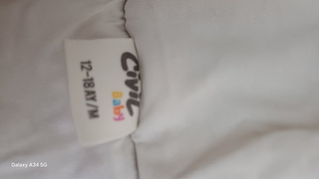 Bej Düğmeli Erkek Çocuk Peluş Mont - Görsel 4